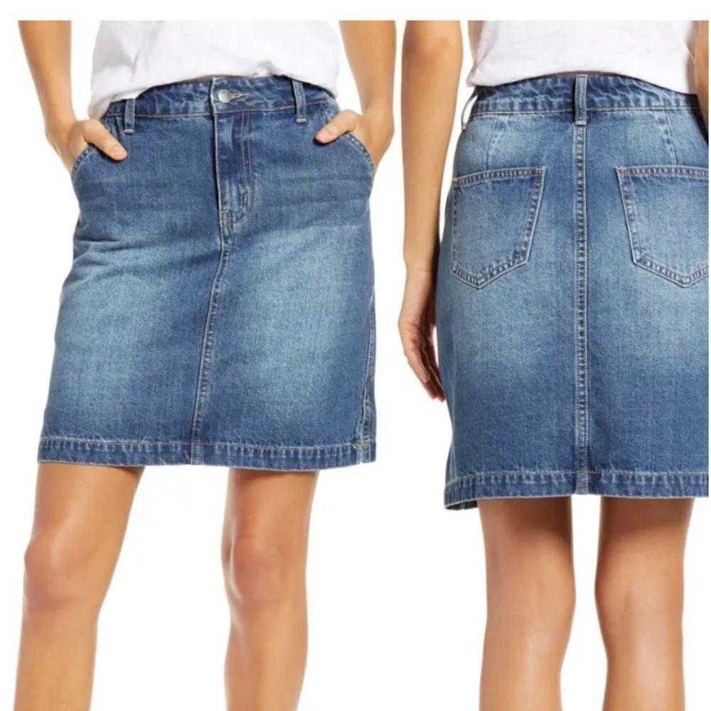 GIBSON Blue Denim Skirt